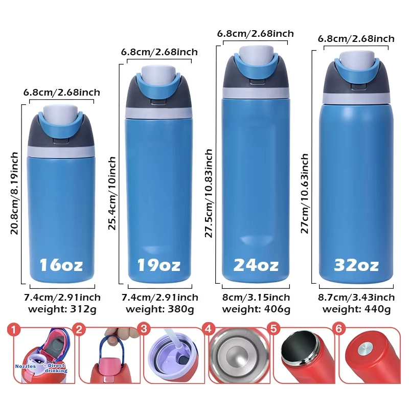 1l stainless steel insulated wholesale thermos flask with handle and lid 1081601w