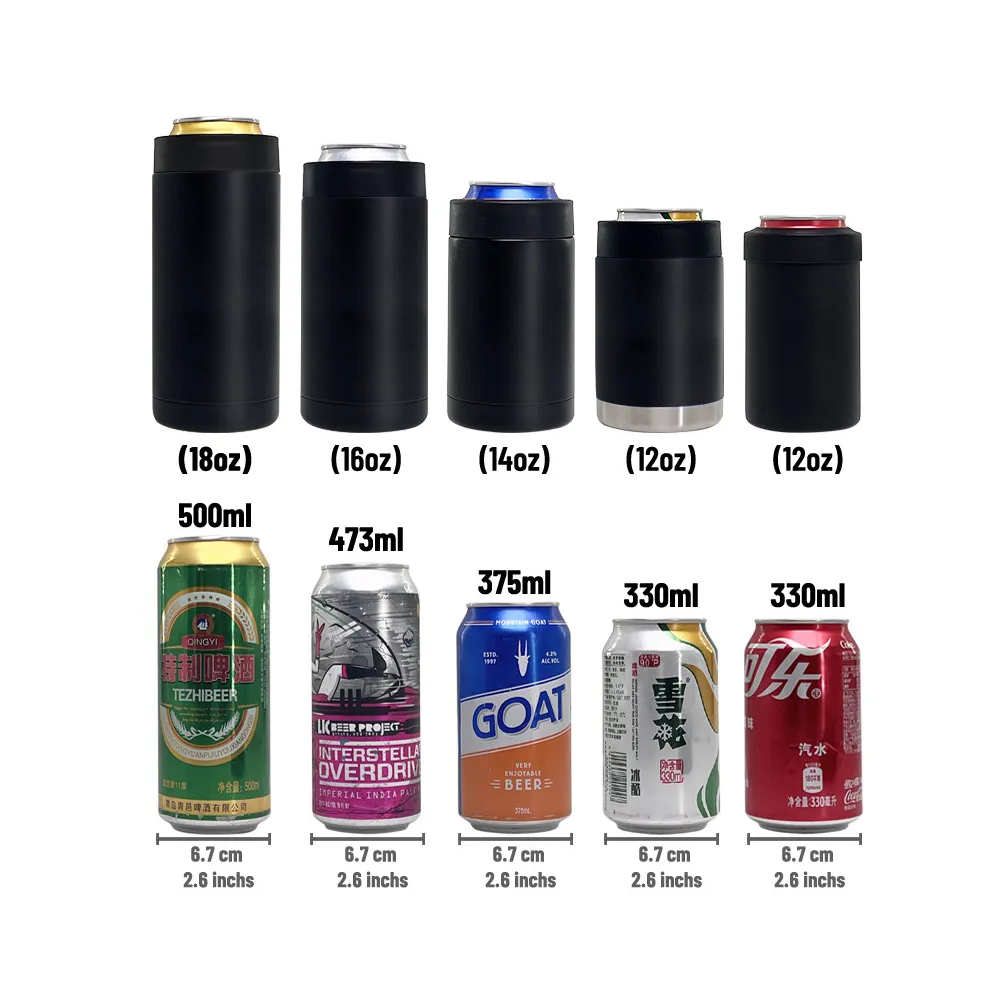 6 custom can cooler size