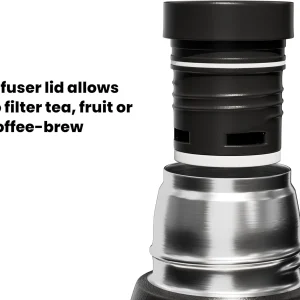 1l stainless steel insulated wholesale thermos flask with handle and lid