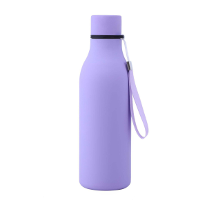 rubber painting soft touch stainless steel vacuum flask for travel 1081603w