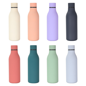 rubber painting soft touch stainless steel vacuum flask for travel 1081603w