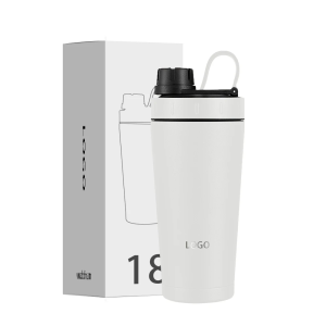 20 oz insulated stainless steel protein shaker bottle leakproof, sweatproof dishwasher safe double wall, odor resistant, bpa free1081604p