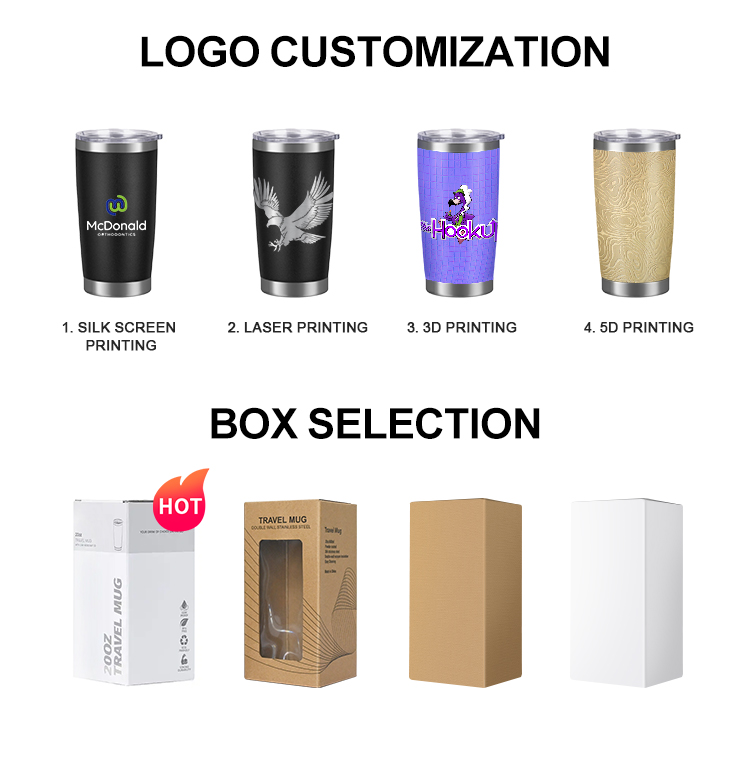 20oz stainless steel custom insulation tumblers with leakproof lid 1081601t