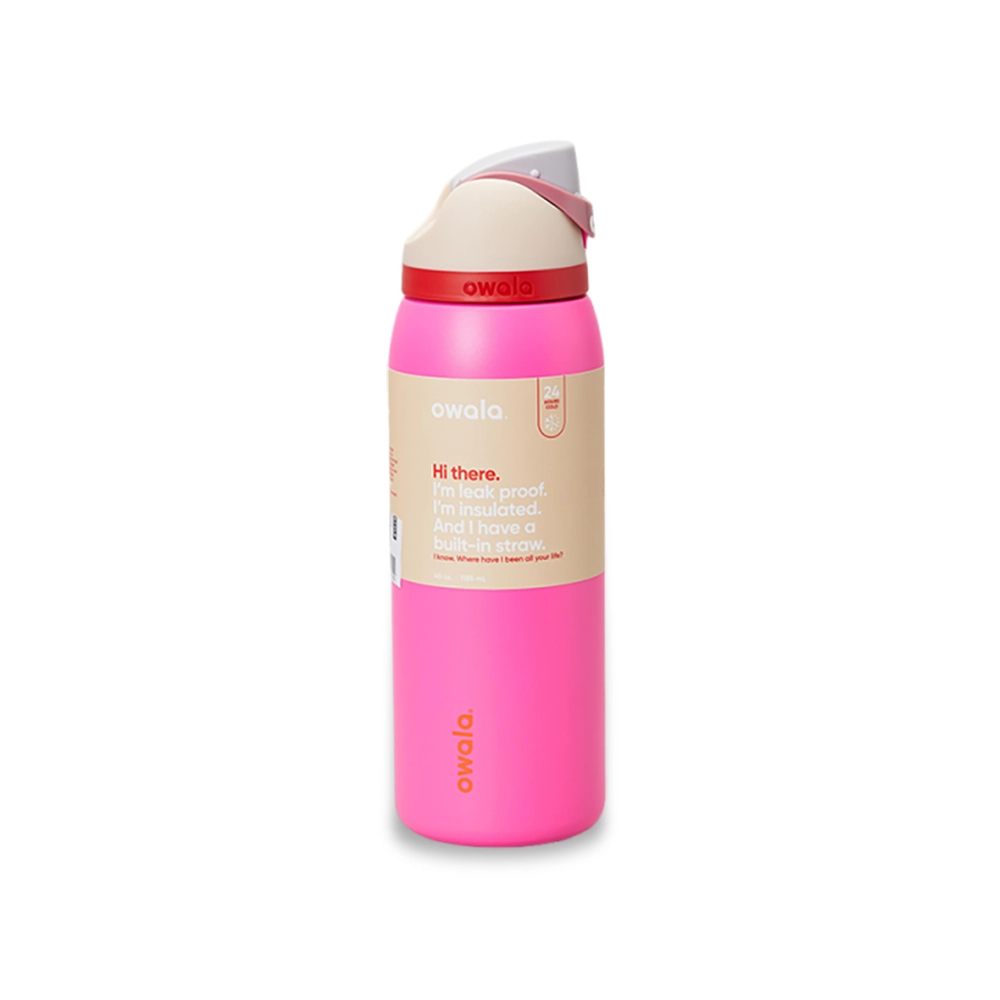 3.3 owala freesip insulated stainless steel water bottle with straw for sports wrap sticker