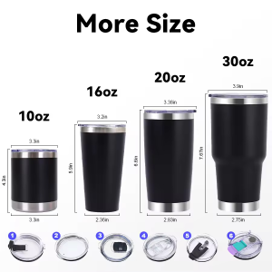 multi lids double wall 30oz stainless steel car travel tumblers 1081602t