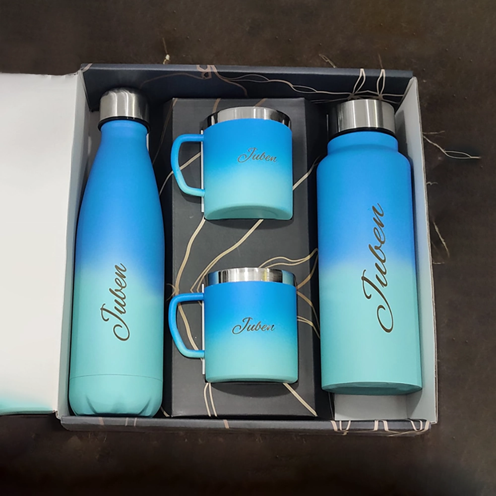 4 custom thermos flask sets package box