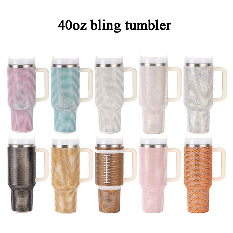 wholesale stainless steel 40oz tumbler with handle and straw lid 1081605t