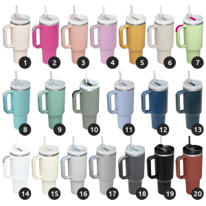 wholesale stainless steel 40oz tumbler with handle and straw lid 1081605t