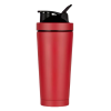 550ml 750ml double walled insulated stainless steel sports fitness water bottle protein shaker with stirring ball 1081605p