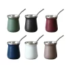 Yerba Mate Gourd and Bombilla Straw Set, Stainless Steel Double Wall Vacuum Insulated Tea Cup (1)