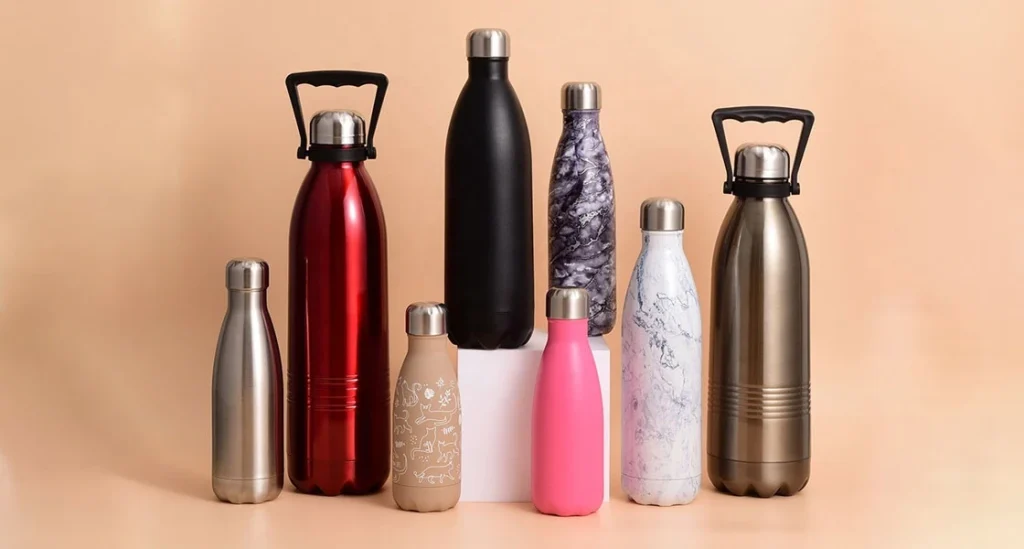 beat the heat with our custom stainless steel bottles