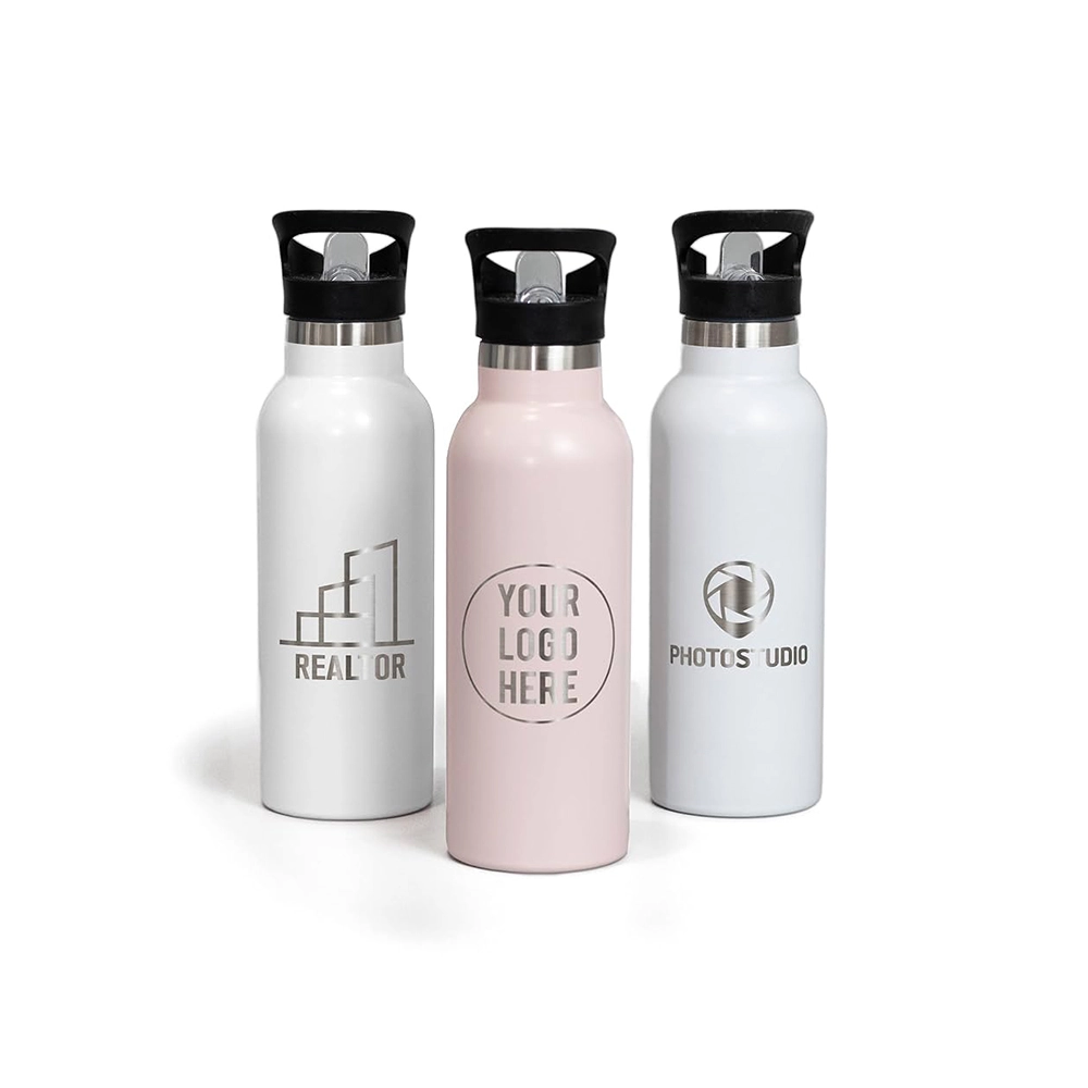 custom laser logo water bottle
