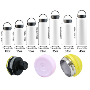 vacuum insulated stainless steel water bottles with multi lids1081605w