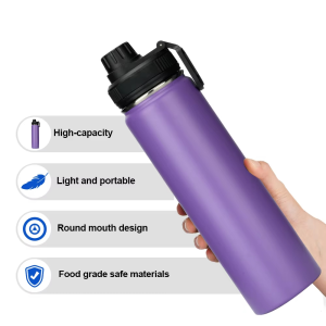 vacuum insulated stainless steel water bottles with multi lids1081605w