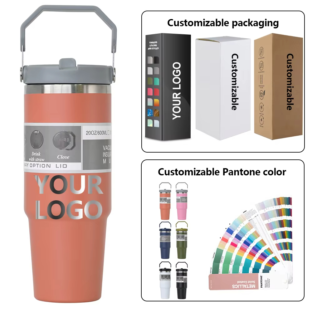 travel tumbler double layer customized laser logo vacuum mugs 1081603t