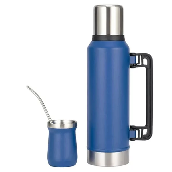 Wholesale 1L Stainless Steel Water Bottle And 260ml Mate Cups Set 1081603M