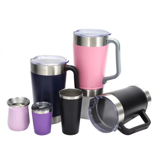 Custom Logo Wholesale Large Capacity 64oz Vacuum Insulated Stainless Steel Tumbler Mate Tea Cups With Lid And Handle 1081601M