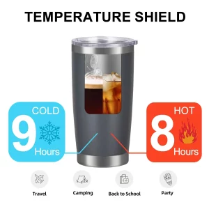 vacuumed hydro flask travel tumbler