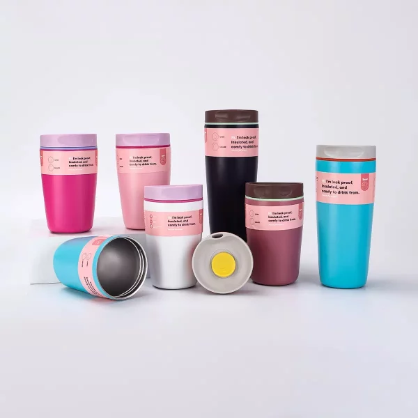 Smooth Sip Slider 12 oz Tumbler For Coffee