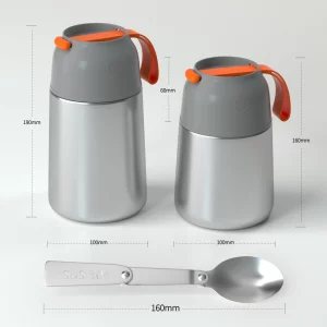 17oz Vacuum Insulated Food Container with Spoon&Drawstring Bag