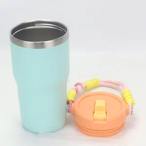 Customize 20oz Insulated Tumbler With Convenient Braided Carrystrap