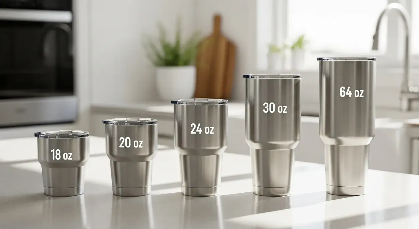 How many ounces can a large capacity tumbler hold in 2025?
