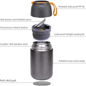 ENERGIFY Vacuum Insulated Food Jar Large 24oz