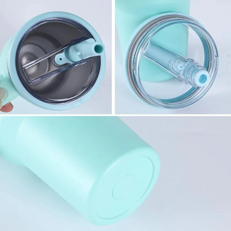 HydroJug Traveler – 40 oz Insulated Water Bottle with Handle & Flip Straw – Leak Proof Stainless Steel Tumbler