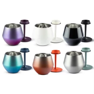 14oz Stainless Steel Wine Goblet with Detachable Stem