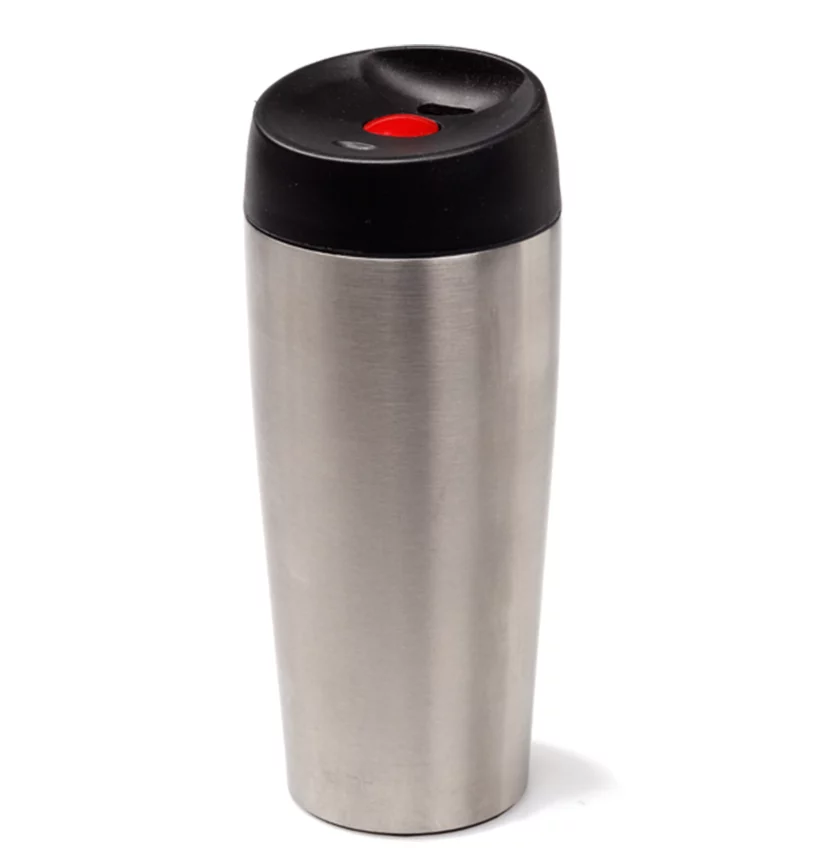 DOUBLE WALL TRAVEL CUP 350 ML in Silver