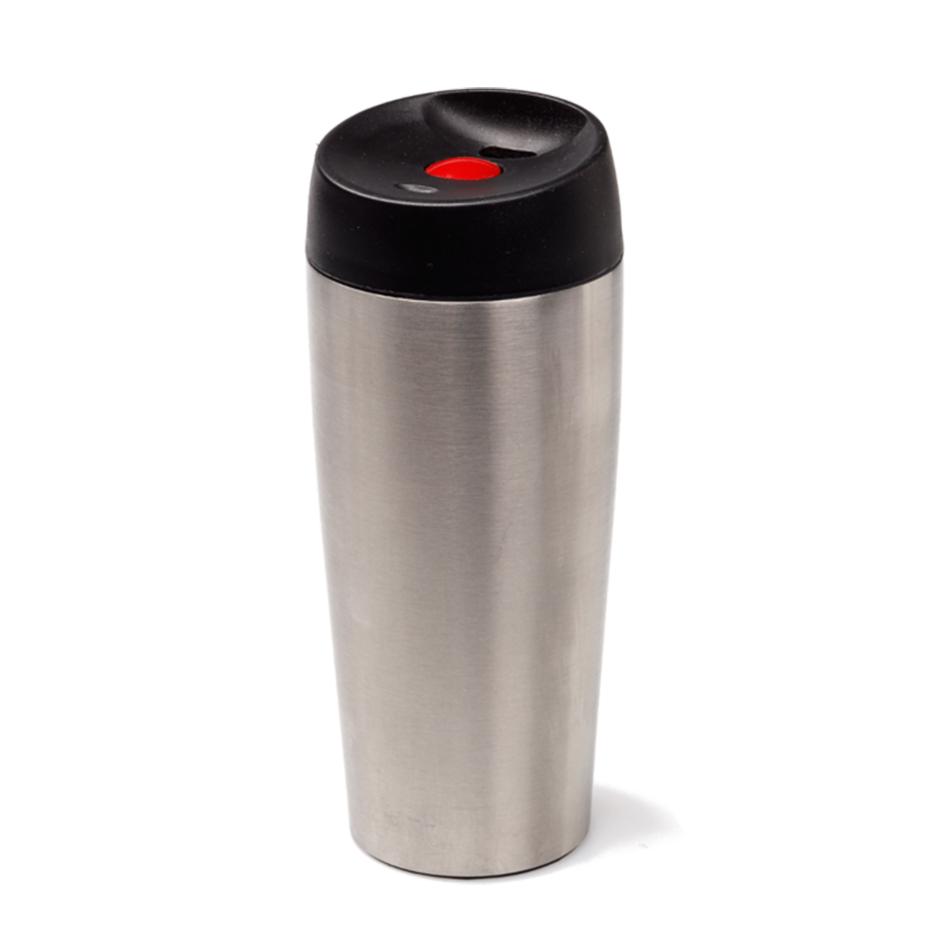 DOUBLE WALL TRAVEL CUP 350 ML in Silver