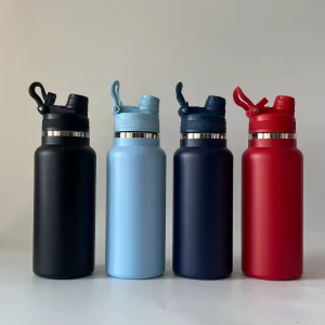 POWCAN 26 oz Insulated Water Bottle with 2-in-1 Straw and Spout Lid