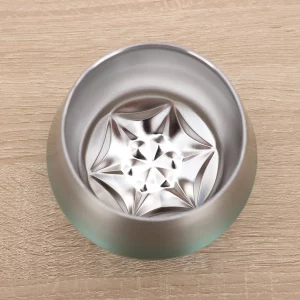 Powder coated wine glass