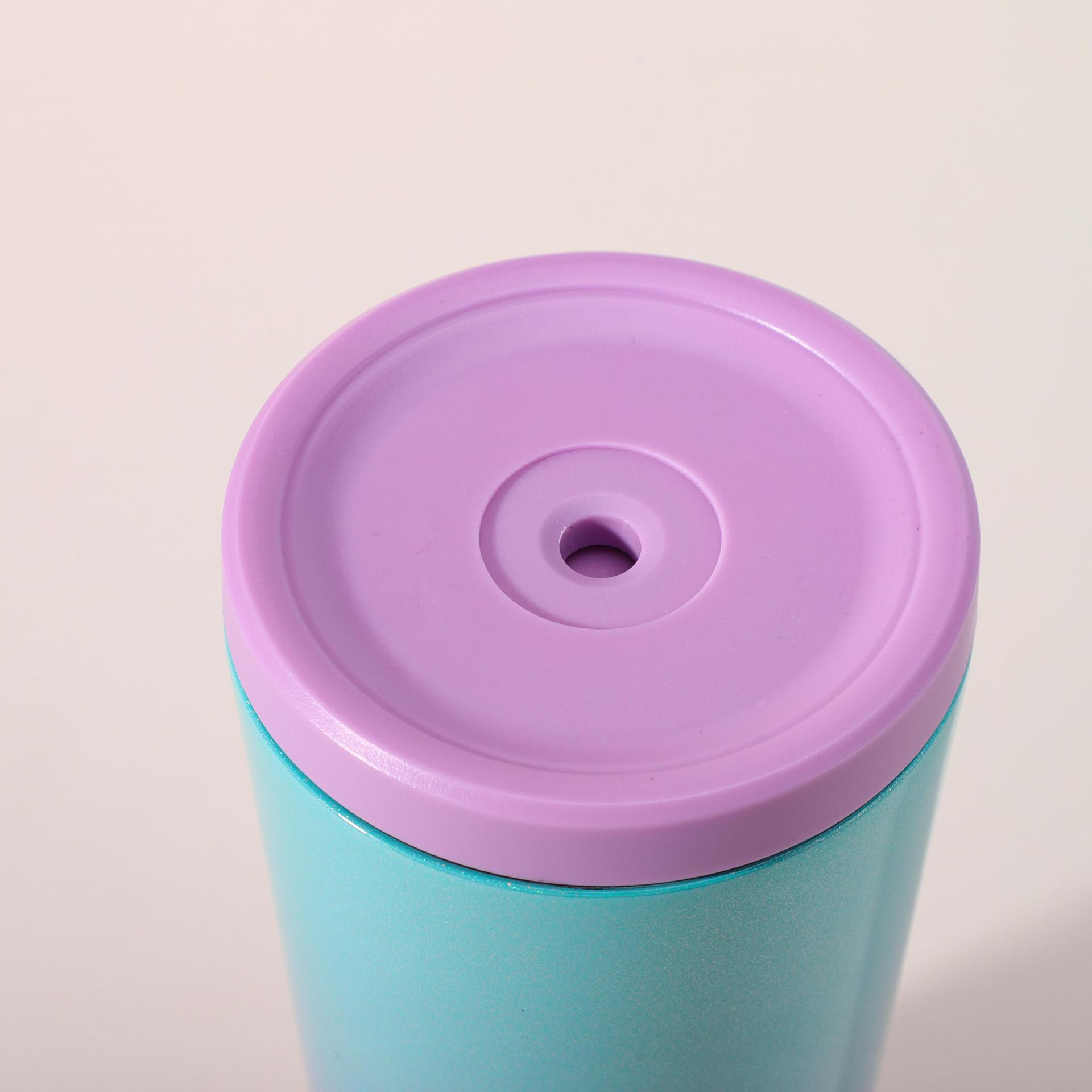 Self Patent Gradient Painting Nice 24oz Tumblers With Straw Lid 1081632T - Image 5