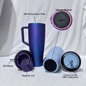 Details of Brumate tumbler with Magetic detachable lid