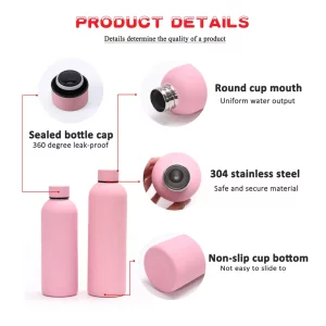 details of small mouth Insulated Water Bottle with Lid