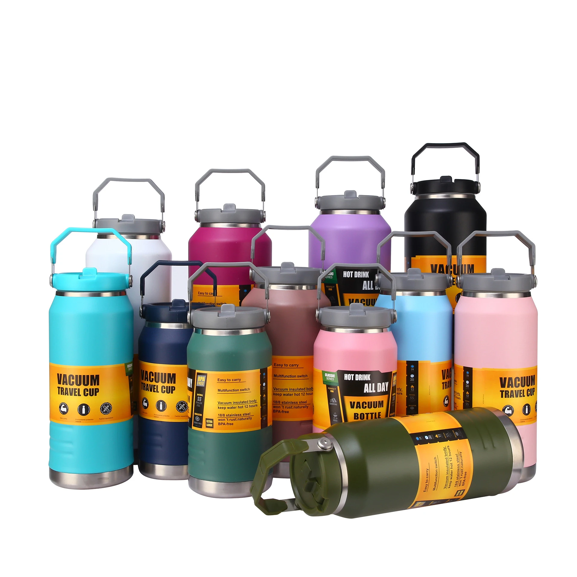 Muliti-color Large Capacity Vacuum Insulated Camping Kettle