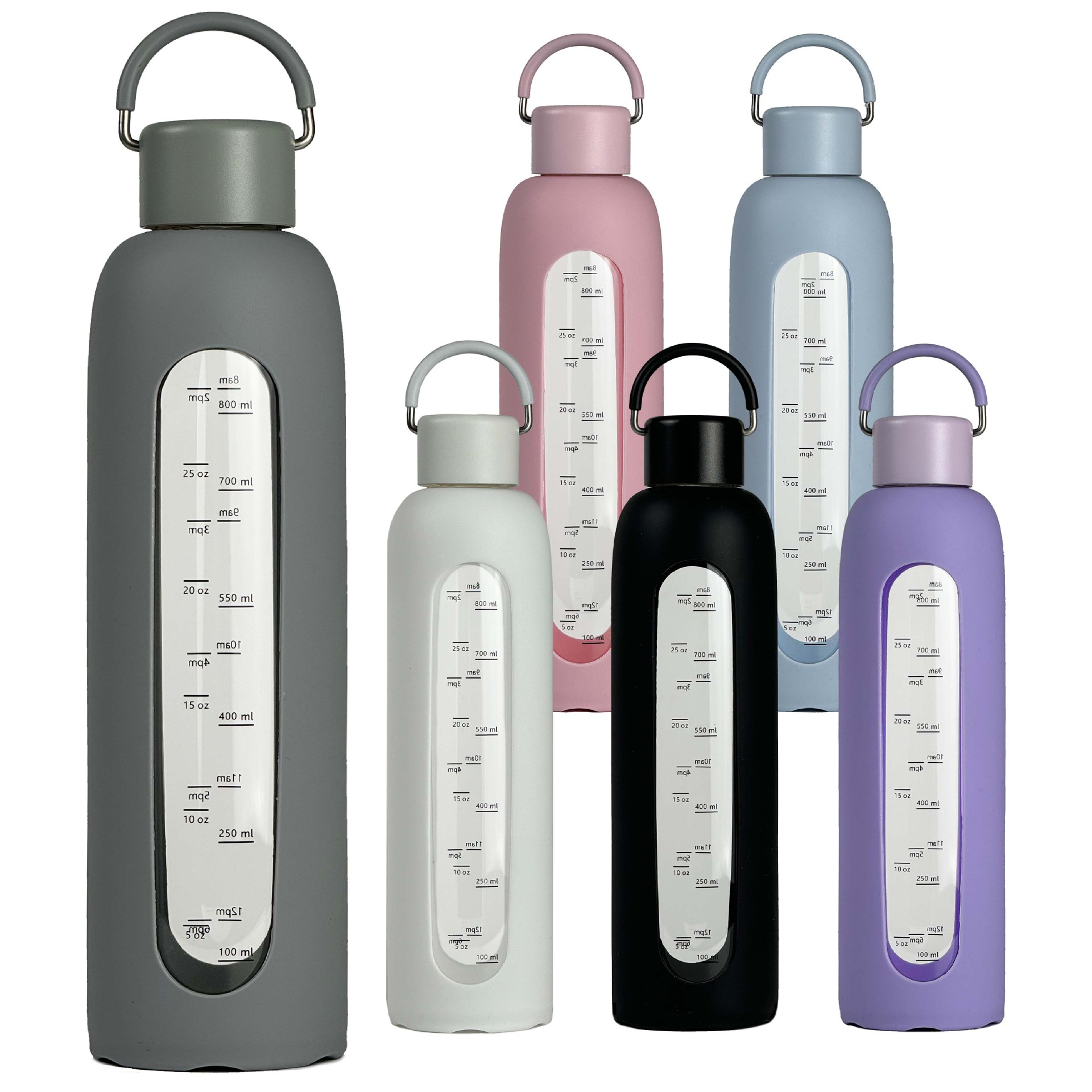 Stylish Quality Customized Glass Water bottles with Motivational Marker 1081603G - Image 2