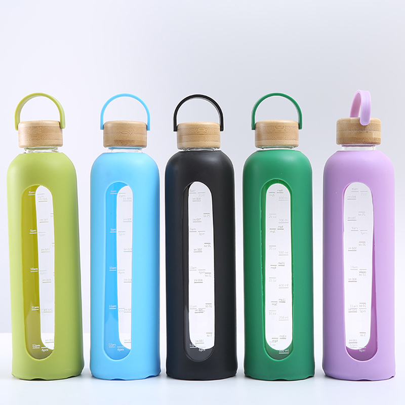 Stylish Quality Customized Glass Water bottles with Motivational Marker 1081603G - Image 3