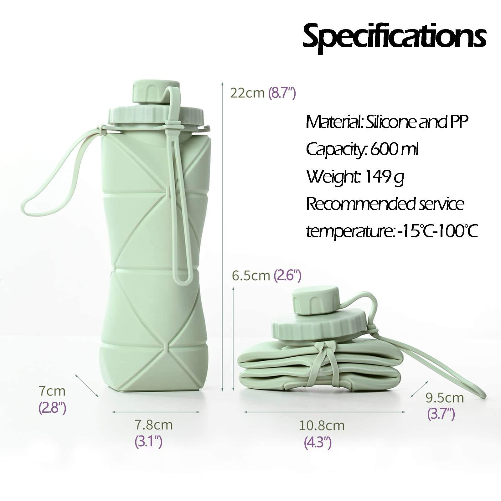 Custom Factory Collapsible Water Bottle For Travel 
