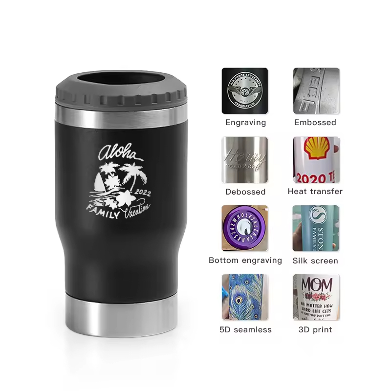 4 in 1 Vacuum Insulated Stainless Steel Beer Bottle Cold Keeper