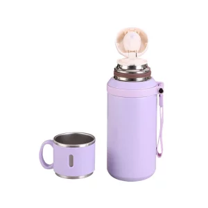 600ml Custom Logo Stainless Steel Insulated Tumbler with Tea Infusion Separation Strap Thermos Tumblers Cup