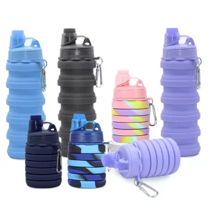 Creative Design Silicone Collapsible Folding Sports Outdoor Travel Water Bottle