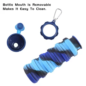 Creative Design Silicone Collapsible Folding Sports Outdoor Travel Water Bottle