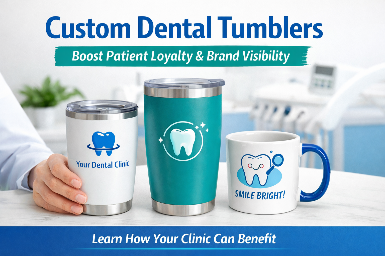 Custom Dental Tumblers for Dental Clinics Boost Patient Loyalty and Brand Visibility