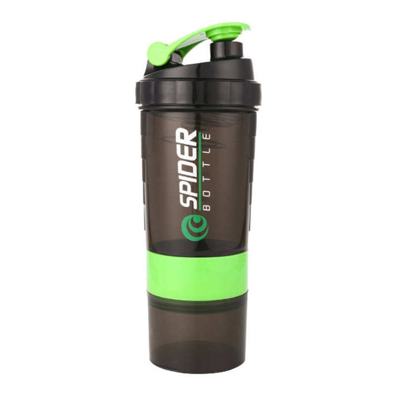Leak Proof GYM Cup for Protein Mixes with Powder Storage & Pill Organizer