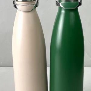 Double Wall Vacuum Drink Bottle With steel handle lid