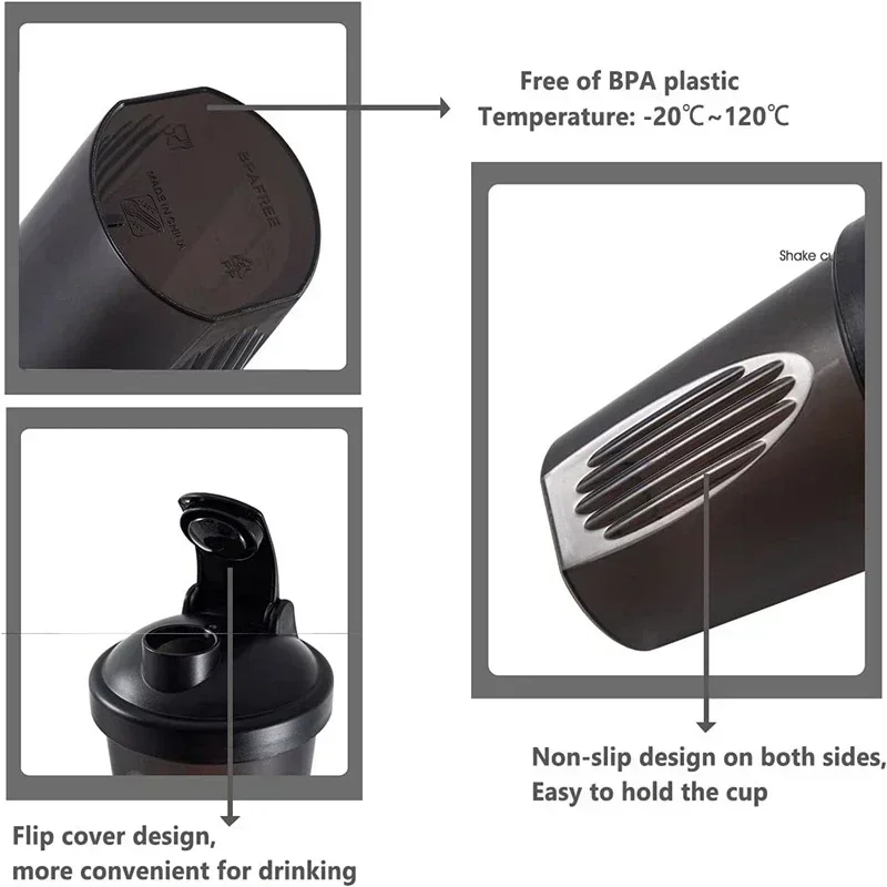 20oz Bottle Shaker For Protein Mixes