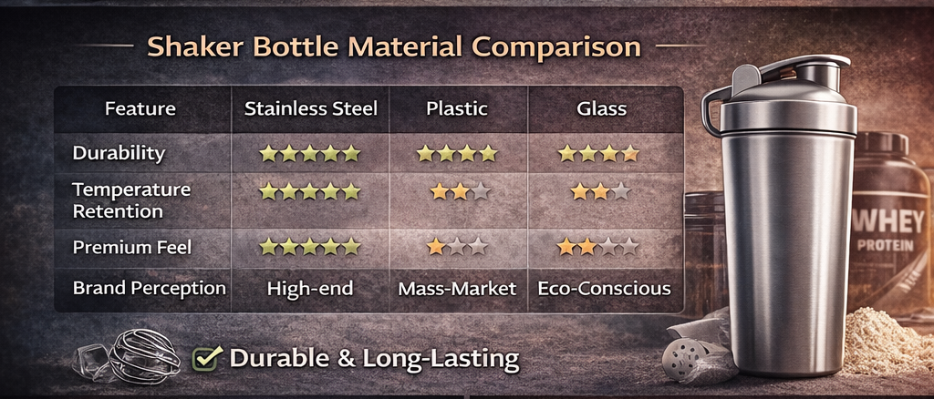 Shaker Bottle Material Comparison
