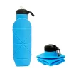 Silicone Water Bottle with Metal Clip